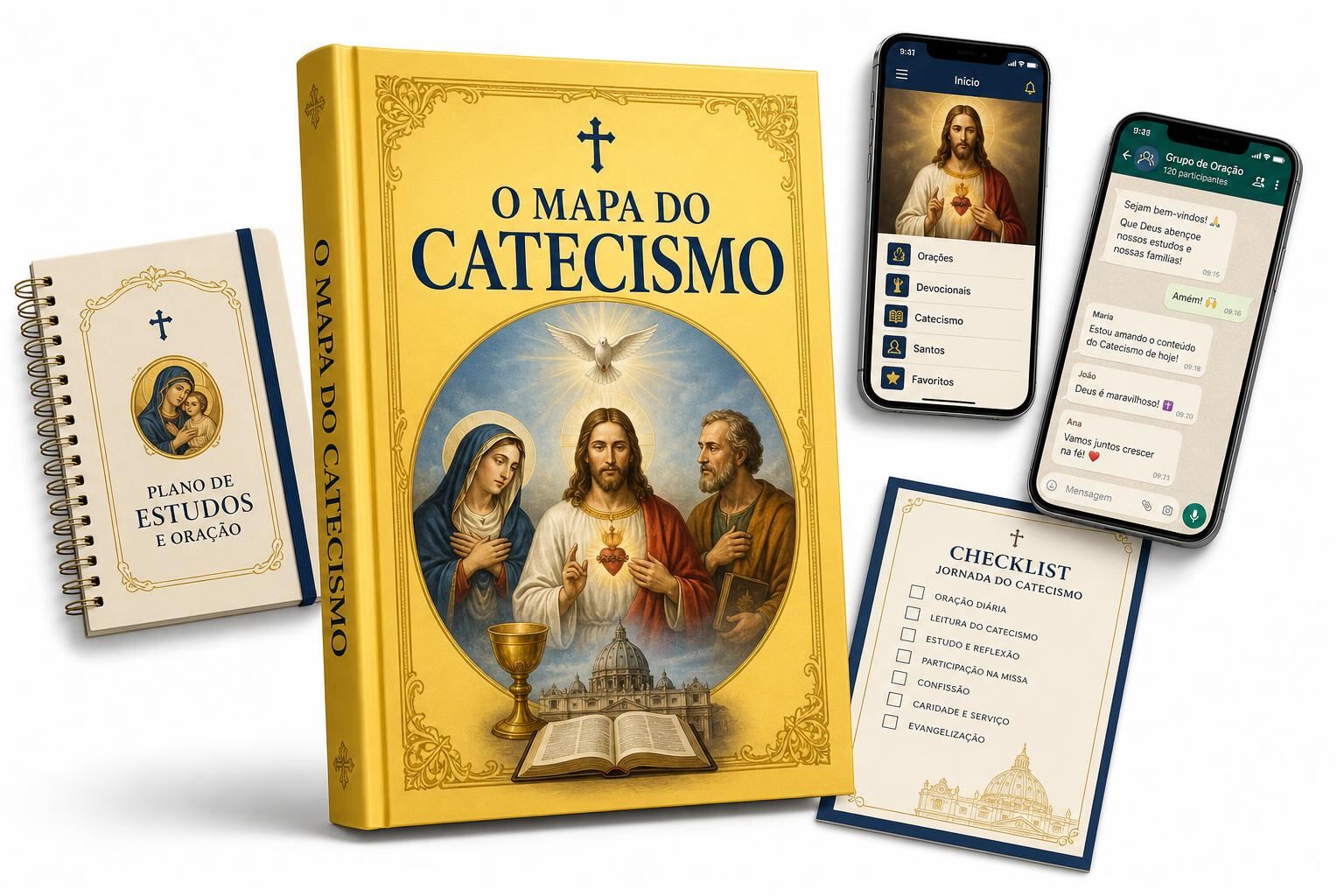 Pacote completo do Mapa do Catecismo com os bônus